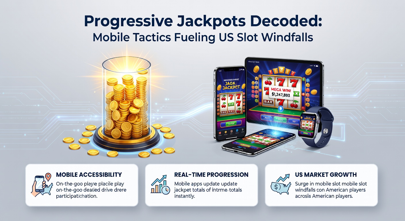 Player holding a smartphone with a jackpot win notification popping up, coins exploding from the screen against a casino floor backdrop