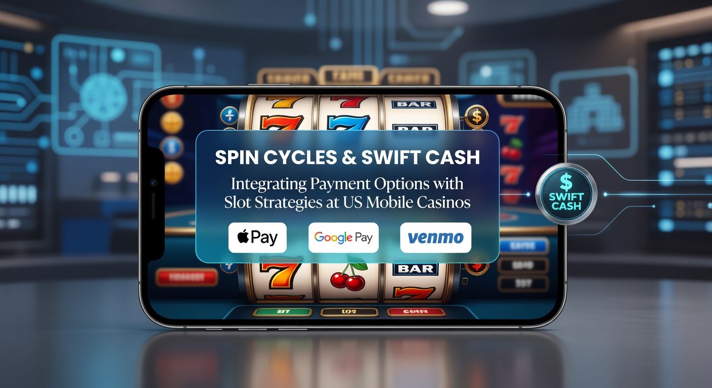 Mobile casino app displaying vibrant slot reels spinning on a smartphone screen with payment icons overlayed for quick deposits and withdrawals