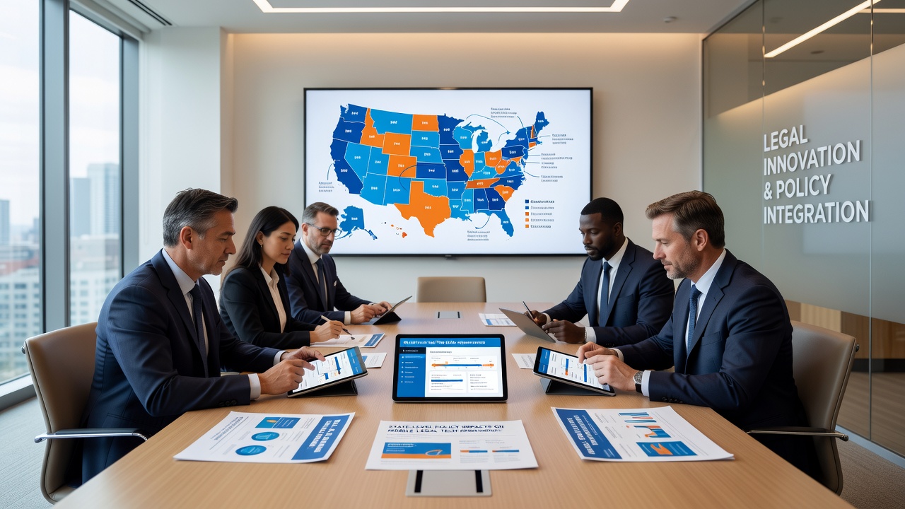 Regulatory compliance dashboard displaying state-specific rules for mobile table game promotions across US gaming jurisdictions