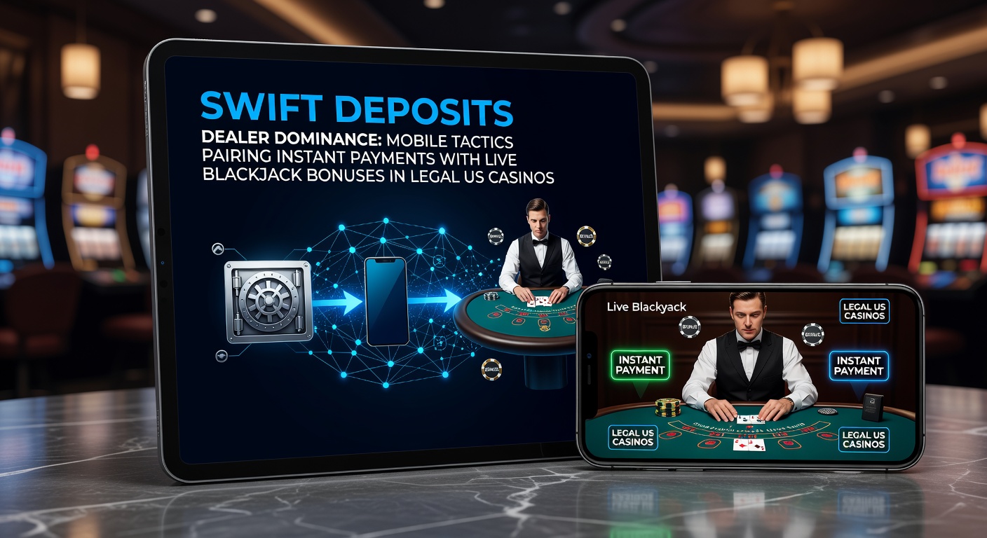 Smartphone screen showing live blackjack dealer and instant deposit confirmation in a US online casino app